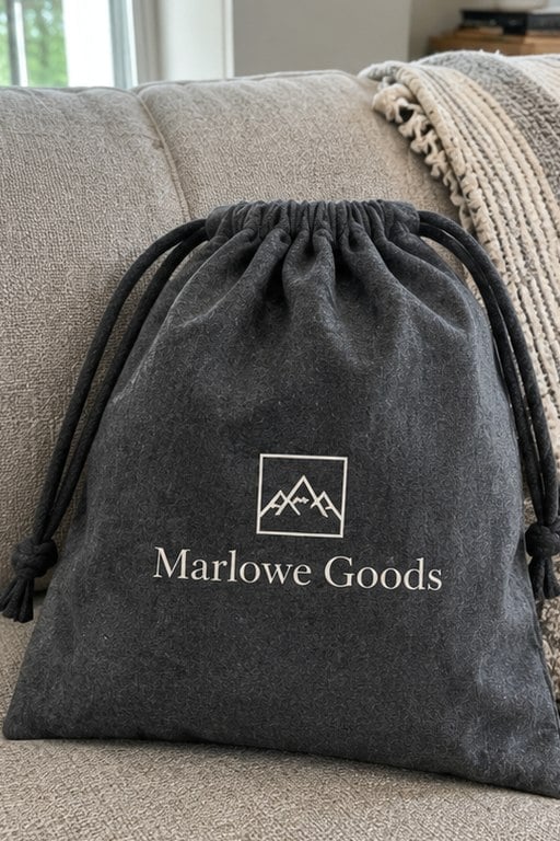 Dust bags with logo — customer photo