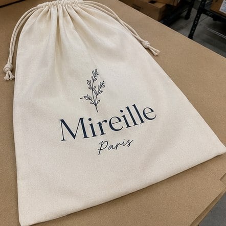 Large Dust Bag printed for Mireille Paris